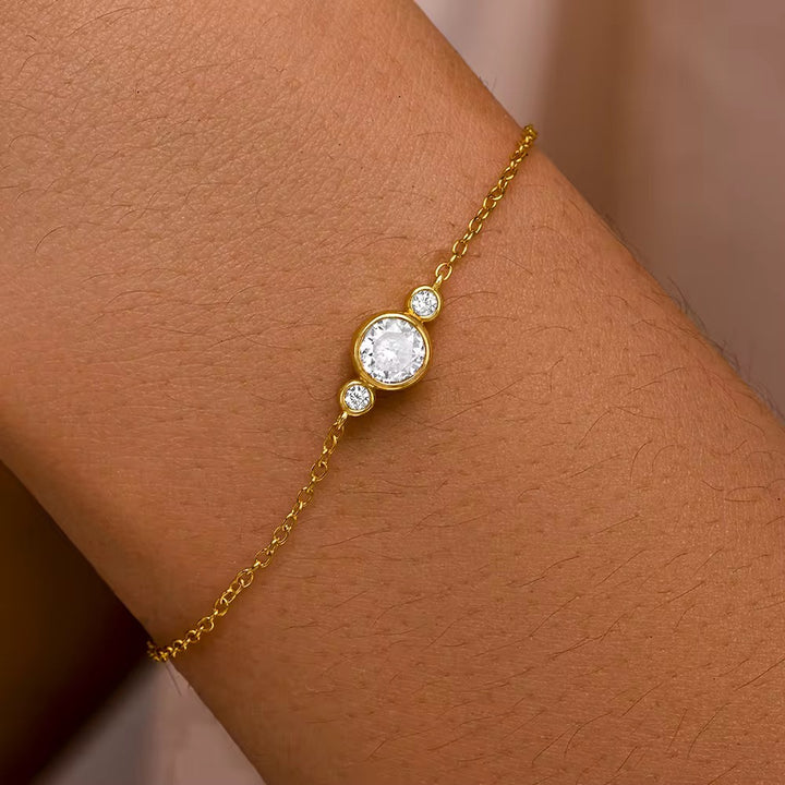 Bracelet Femmes Argent 925 Doré à l’or fin Asmae - Priscille & Aquila