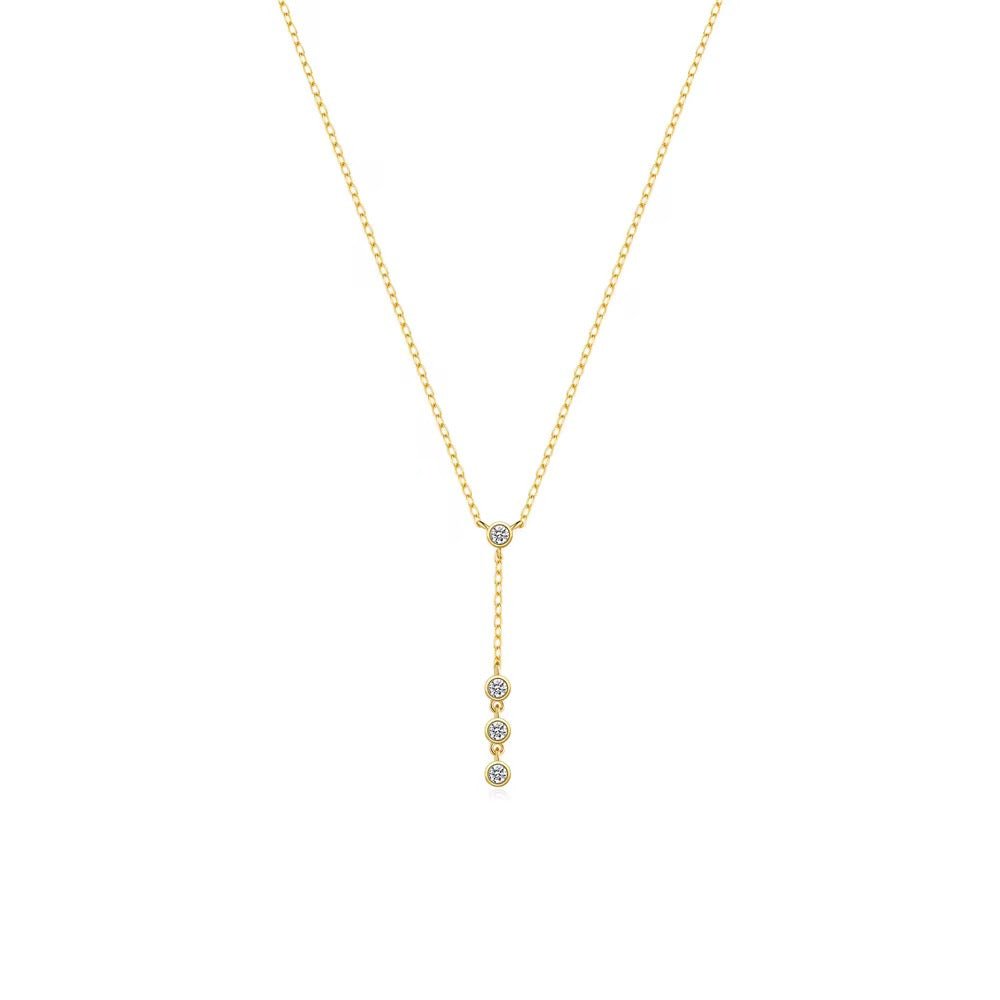 Collier en Argent 925 Doré à l’or fin - Eléna - Priscille & Aquila