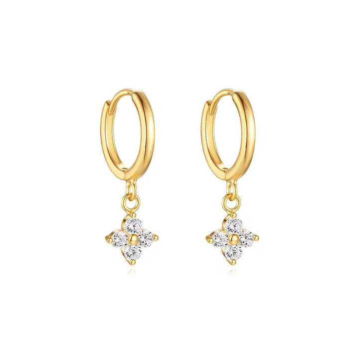 Boucles d’oreilles chaîne en Argent 925 Doré à l’or fin - Priscille & Aquila