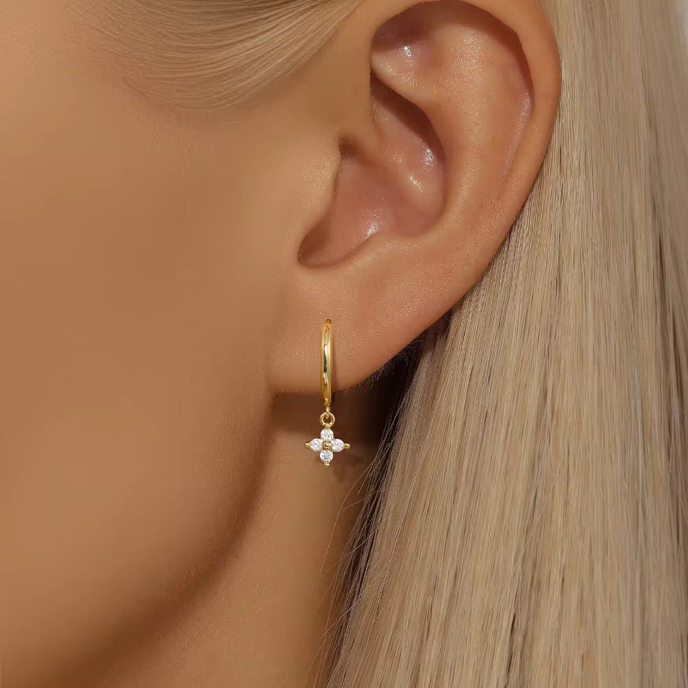 Boucles d’oreilles Créoles en Argent 925 Doré à l’or fin - Fiorella - Priscille & Aquila