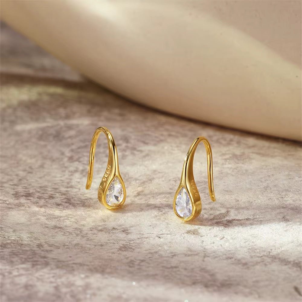 Boucles d’oreilles en Argent 925 Doré à l’or fin - Aurore - Priscille & Aquila