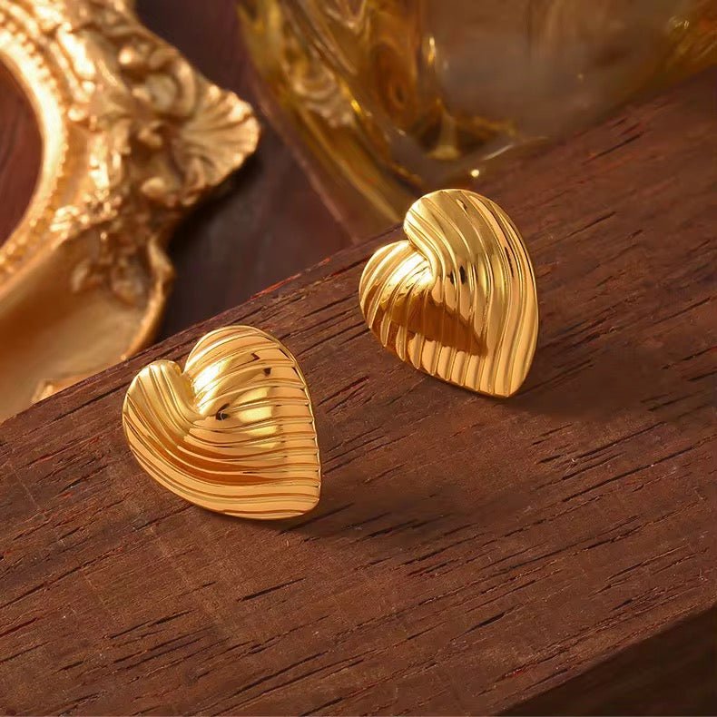 Boucles d’oreilles en acier inoxydable - Salya - Priscille & Aquila