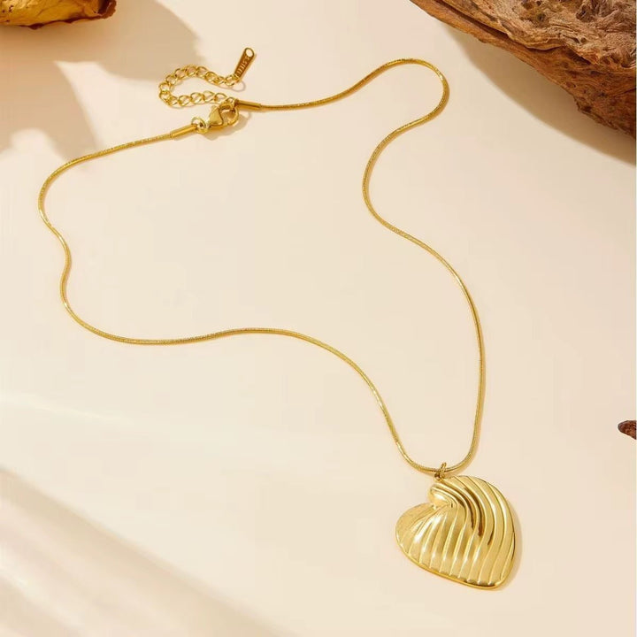 Collier en acier inoxydable Cœur Amour - Priscille & Aquila
