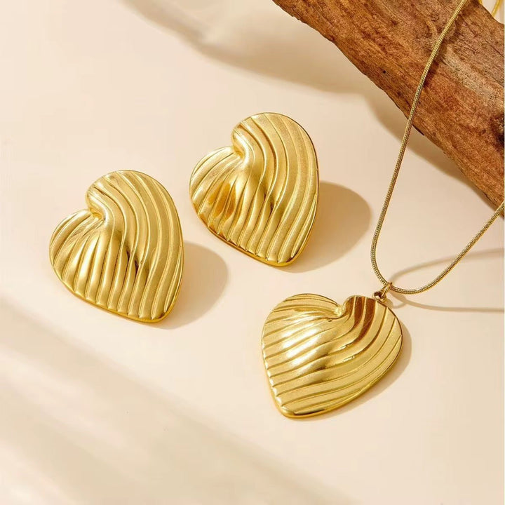 Collier en acier inoxydable Cœur Amour - Priscille & Aquila