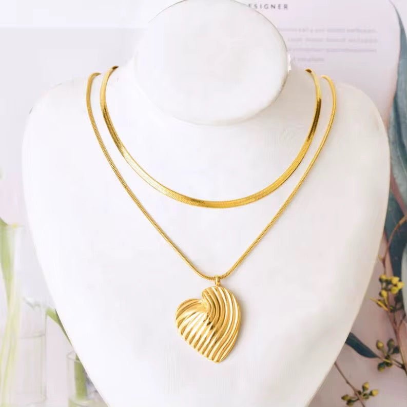 Collier en Acier inoxydable en Set - Aura - Priscille & Aquila