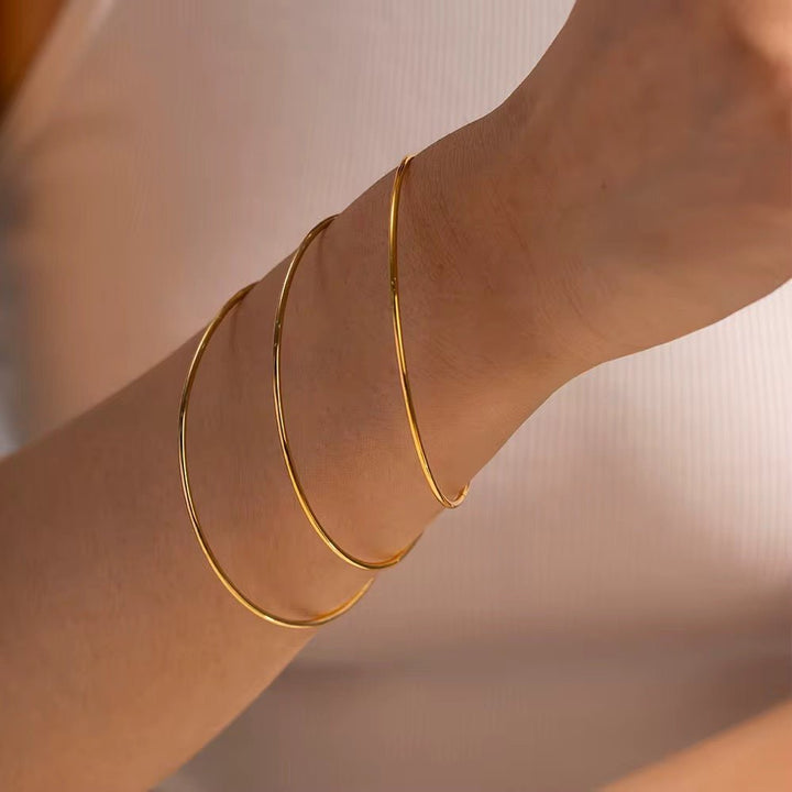 Bracelet Jonc Fin – Léanie - Priscille & Aquila