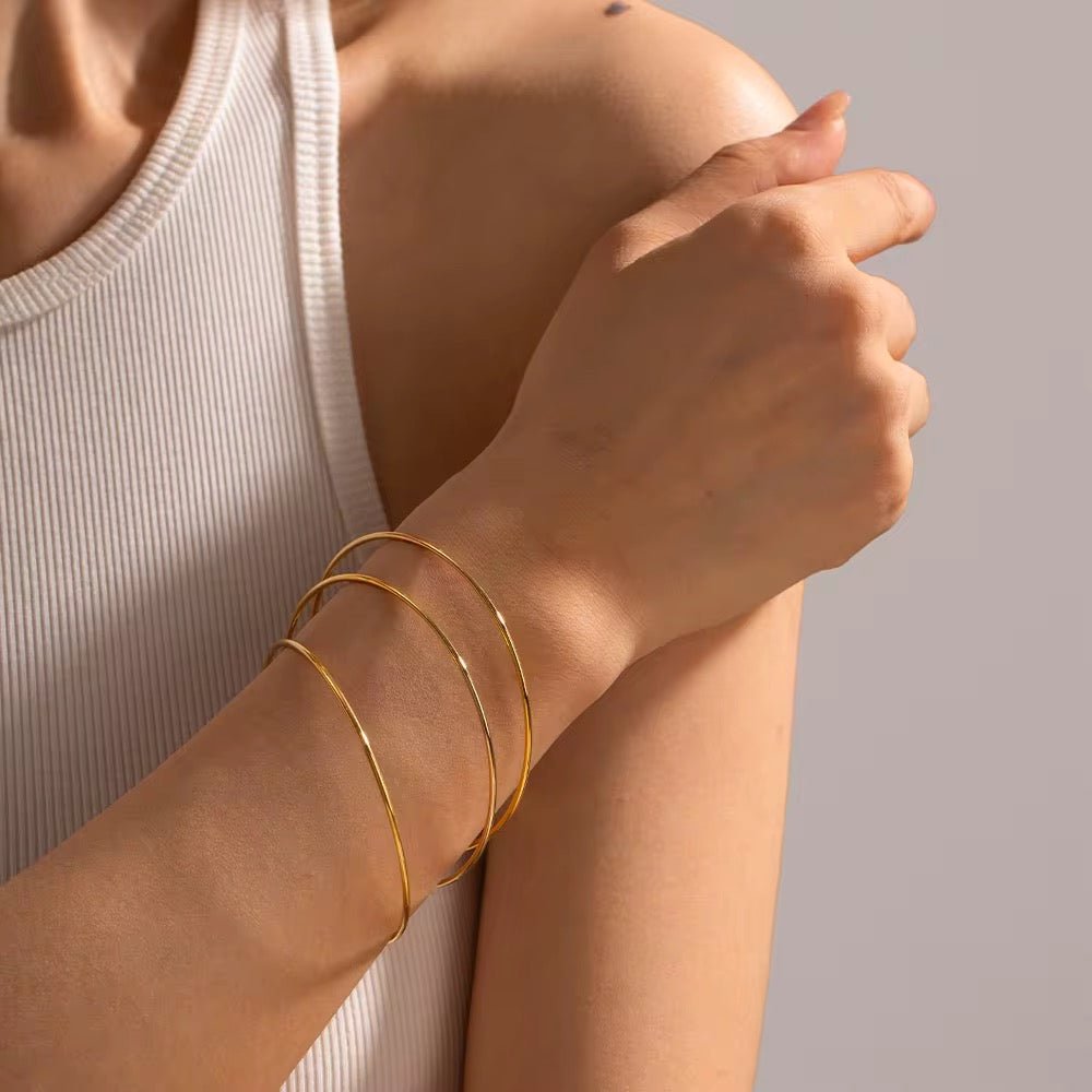 Bracelet Jonc Fin – Léanie - Priscille & Aquila