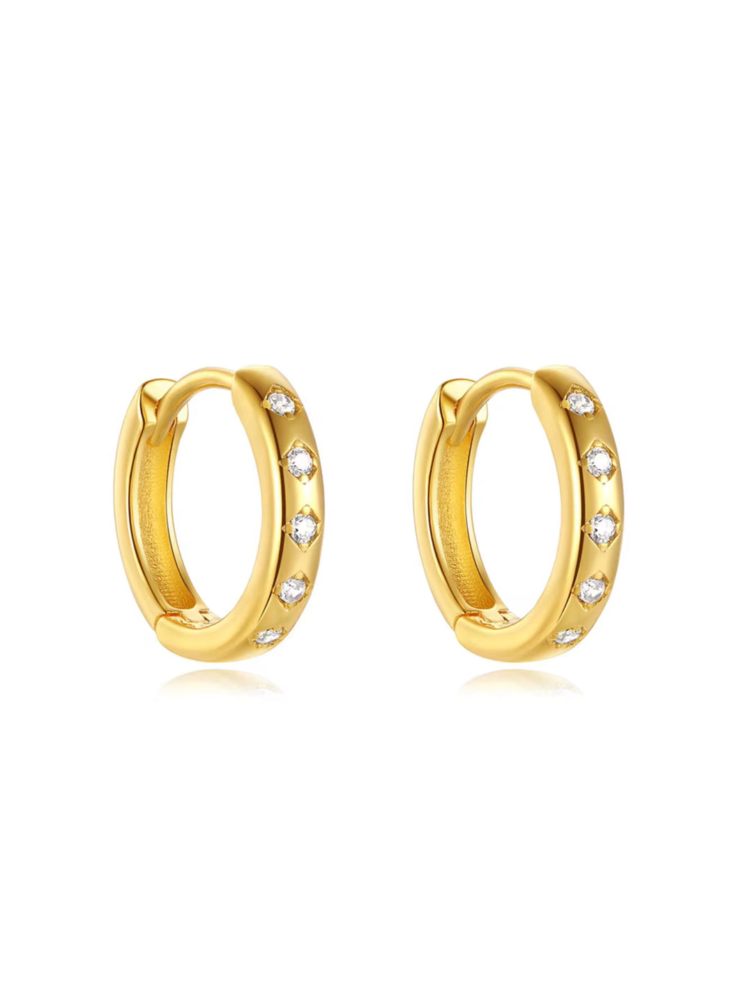 Boucles d’oreilles en Argent Doré à l’or fin - Soléa - Priscille & Aquila