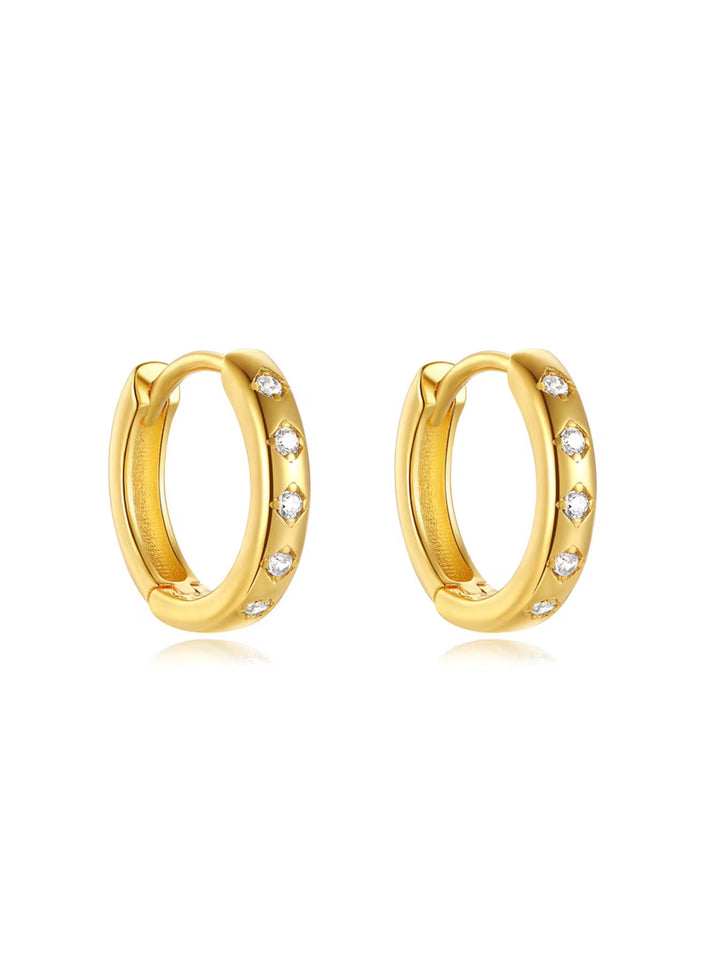 Boucles d’oreilles en Argent Doré à l’or fin - Soléa - Priscille & Aquila