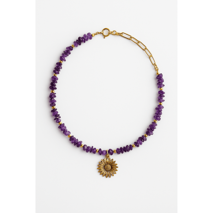 Collier Elia – Apatite, Améthyste ou Péridot - Priscille & Aquila