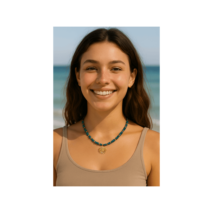 Collier Elia – Apatite, Améthyste ou Péridot - Priscille & Aquila