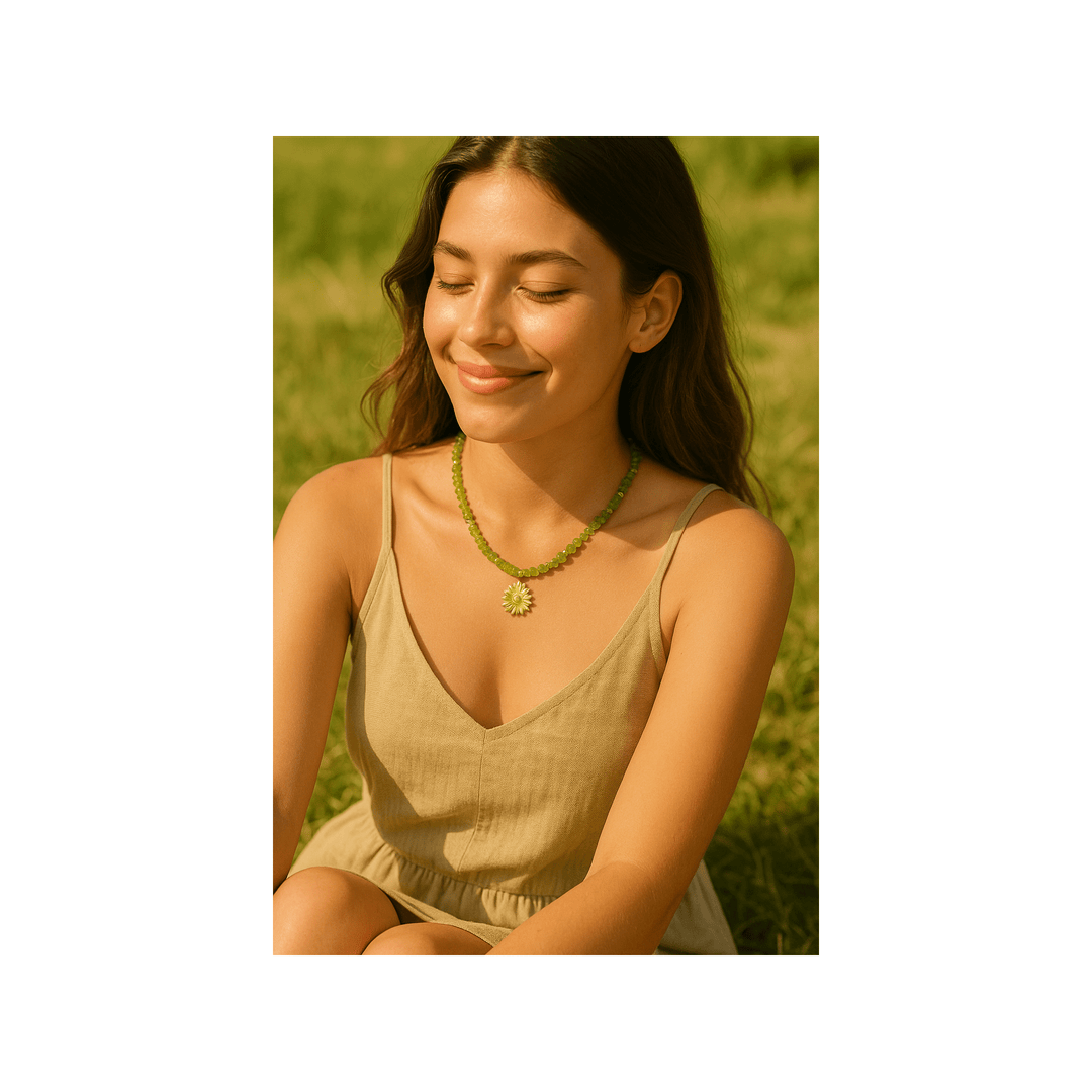 Collier Elia – Apatite, Améthyste ou Péridot - Priscille & Aquila
