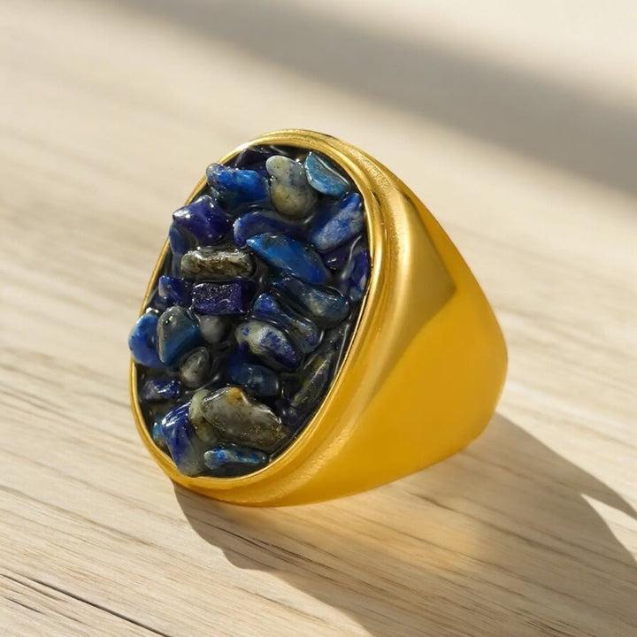 Bague Sarah – L’élégance brute au naturel - Priscille & Aquila