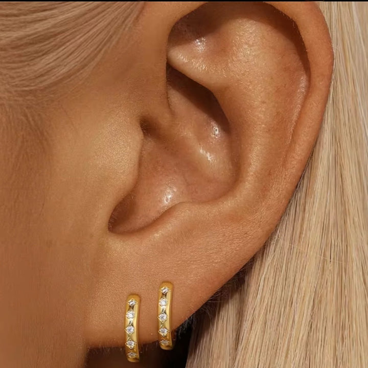 Boucles d’oreilles en Argent Doré à l’or fin - Soléa - Priscille & Aquila